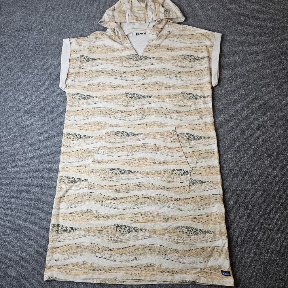 Kavu Alongshore Dress Cover Up Size Medium Mosaic Drift Hooded Pockets Beach